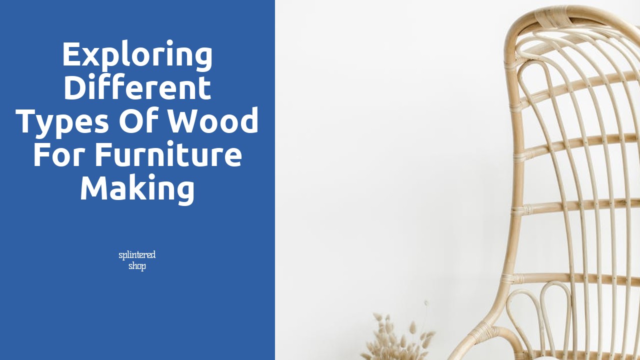 Exploring Different Types of Wood for Furniture Making